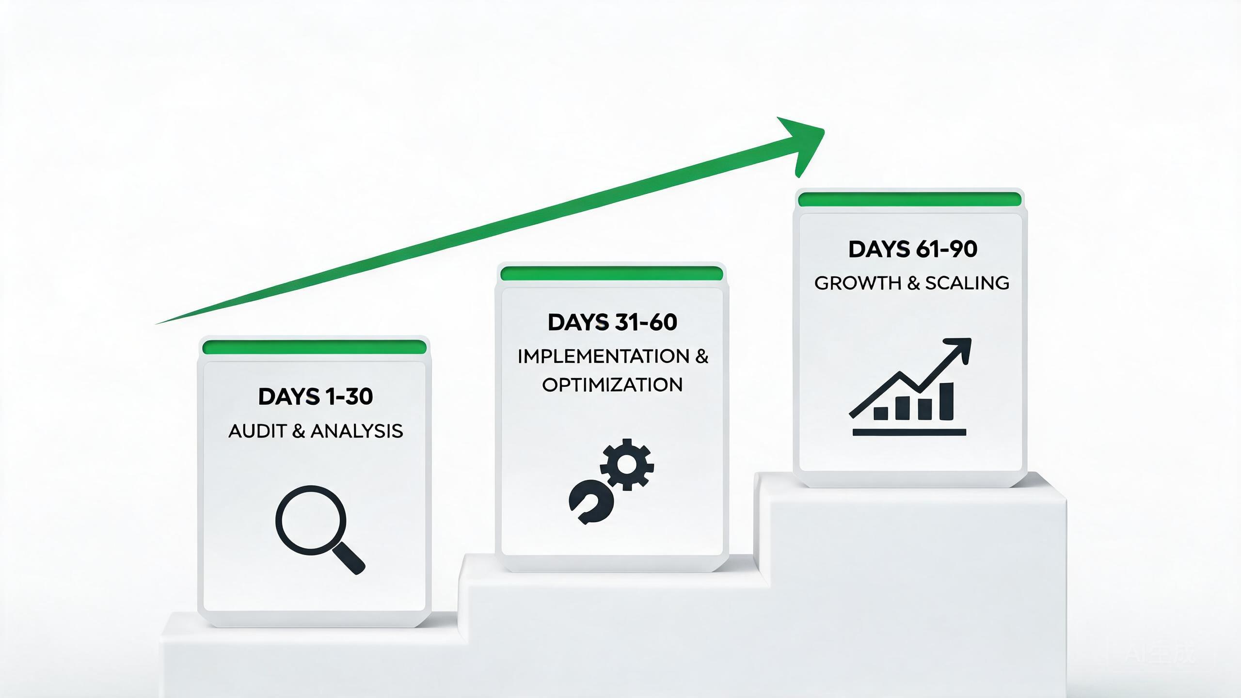 30/60/90-day SEO roadmap for stalled Shopify stores
